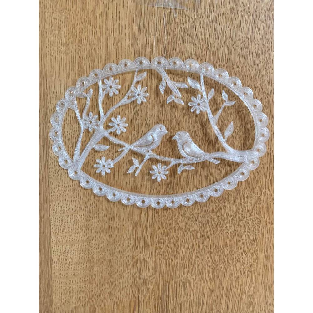 Plotterdatei & Lasercutter: 3D-Druck Fensterdekokranz Vögel – SVG, STL, DXF & mehr Bild 4