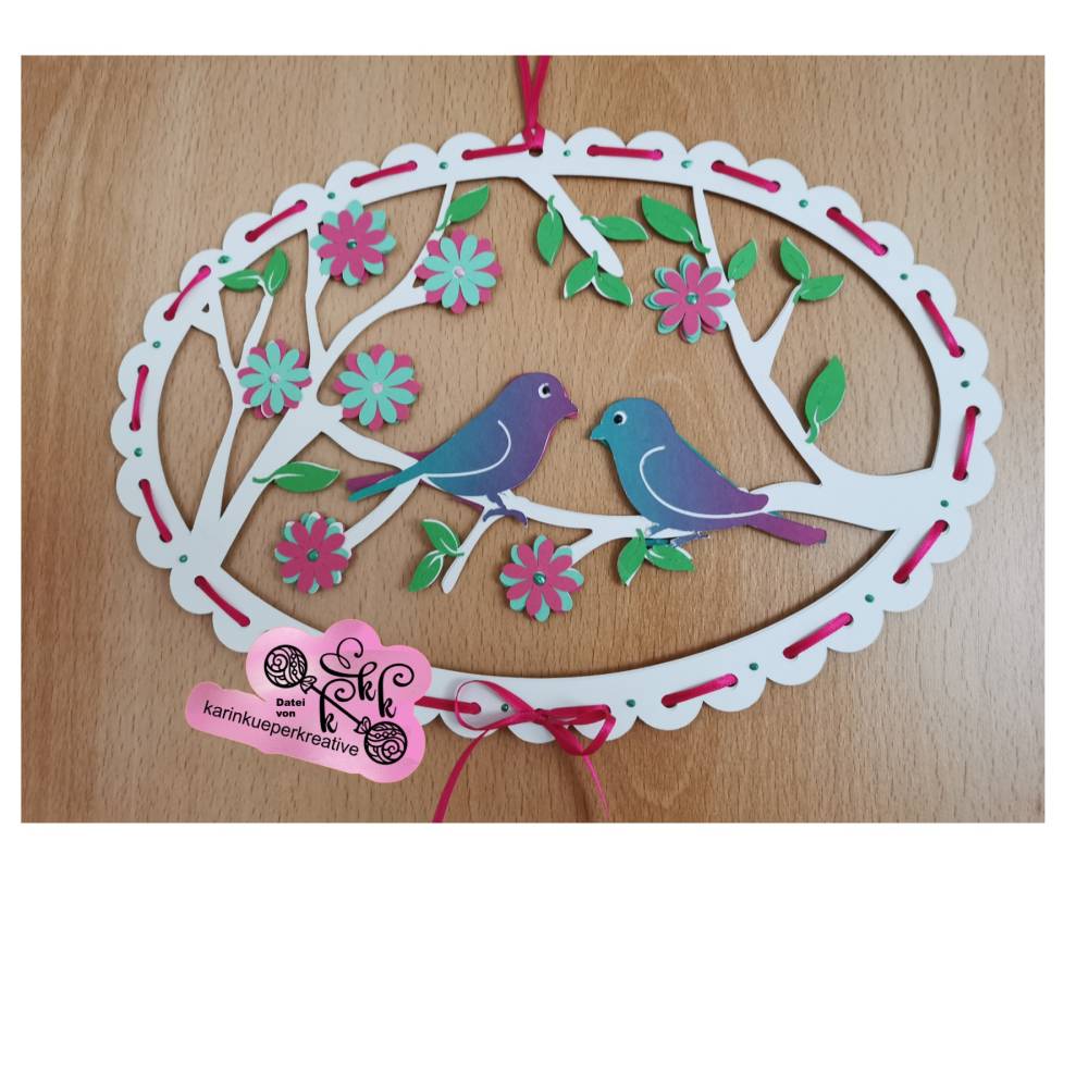 Plotterdatei & Lasercutter: 3D-Druck Fensterdekokranz Vögel – SVG, STL, DXF & mehr Bild 7