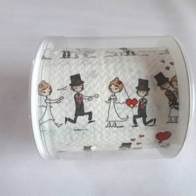 Hochzeit/Toilettenpapier mit Hochzeitsmotiv