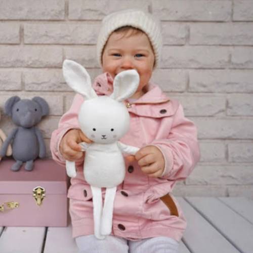 Kuscheltier Hase Personalisiert mit Namen und Geburtsdaten Osterhase