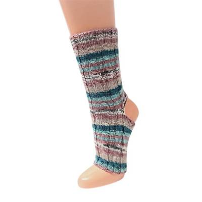 Yoga Socken mit Zopfmuster, Pediküre Socken Gr. 39/40