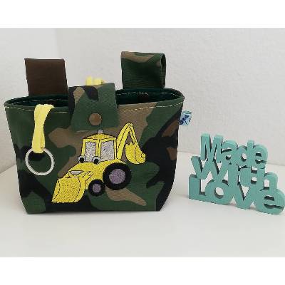 Fahrradtasche klein Traktor gelb Lenkertasche Kinderfahrradtasche