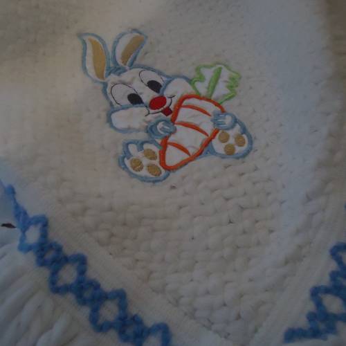 Babydecke "Osterhase" Vintage 60er Jahre