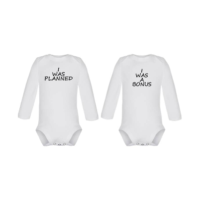 Babybody, Mama, I was planned - I was a bonus , Zwillinge, Geburt, Geschenk