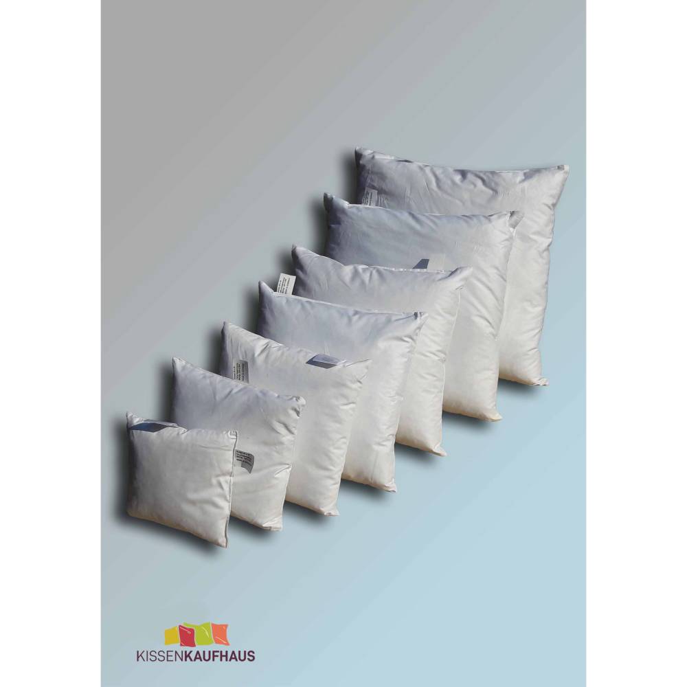 20 x 20 cm Federkissen 70 g in weiß Füllkissen Sofakissen Innenkissen Kissen