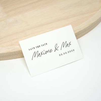 100 Save the Date Karten klein No. 02 | Minimalistisch Save the Date | Vintage | kleine Karten 8,5 cm x 5,5 cm