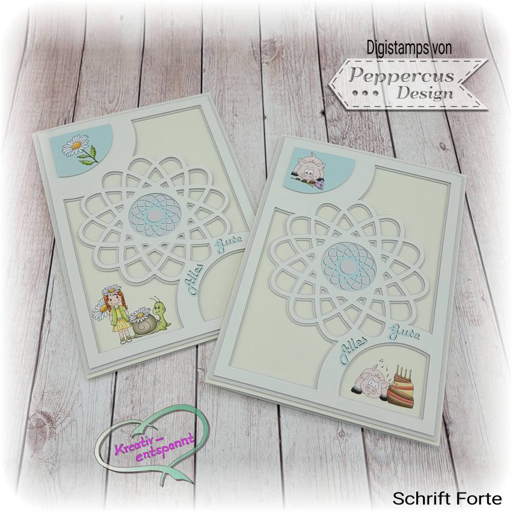 Digipapier Zarte Papiere mit Karte Bild 8