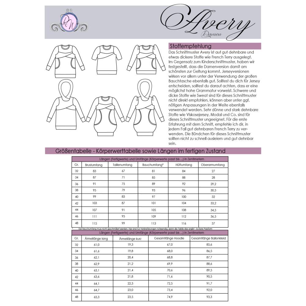 Ebook Avery Damen Hoodie/Ballonkleid Gr. 32-48 Bild 2