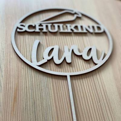 Caketopper "Schulkind" personalisiert