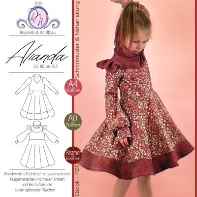 Ebook Alianda Drehkleid Gr. 80 bis 152