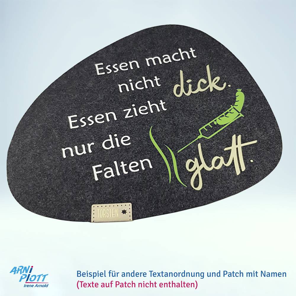 Plotterdatei – Lustige Sprüche Filz Platzsets / Tischsets – Geburtstag, Gartenparty, Geschenk Camping Bild 4