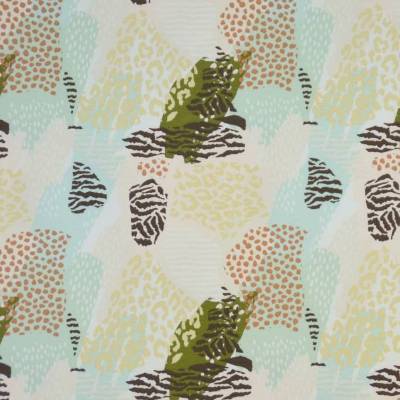 Sweat French Terry Leo mit Camouflage mint  beige 50 x 150 cm Nähen elastisch
