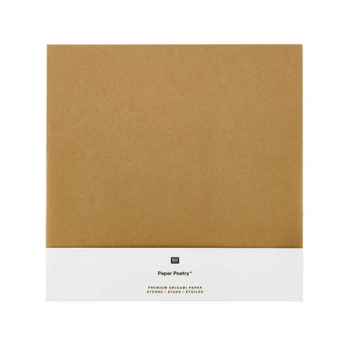 Faltpapier Origami Kraftpapier-gold 32 Blatt