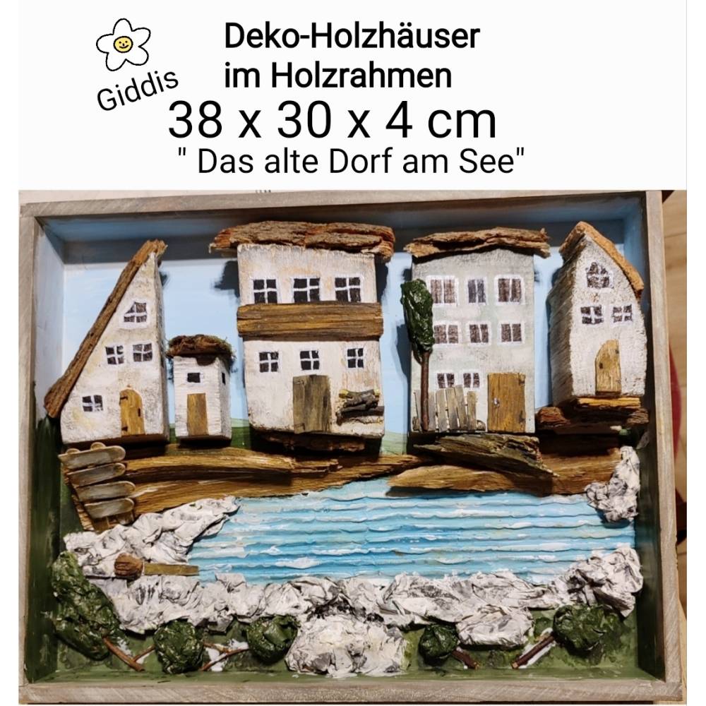 Dekohäuser im Rahmen