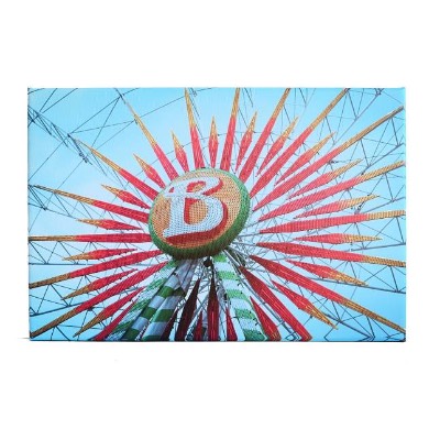 Leinwand Riesenrad Essen – Kirmes bei Nacht 20×30 cm