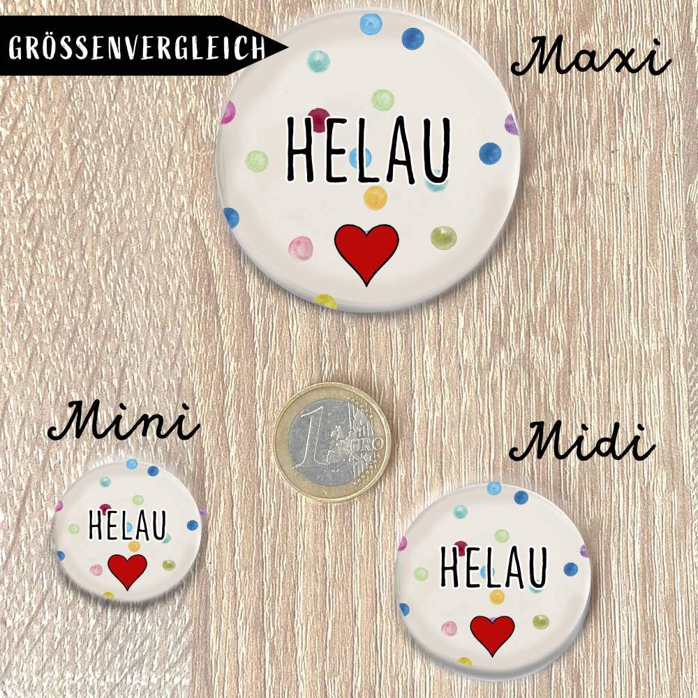 Helau Konfetti Button 3 Größen zur Wahl Bild 4