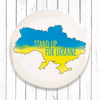 Charity Stand up for Ukraine Magnet 2 Größen nach Wahl