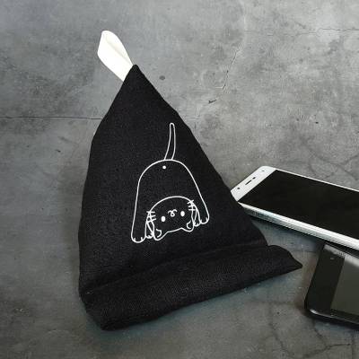 Handykissen / Sitzsack KITTY KAT - Smartphonestütze mit Kirschkernfüllung | RÄUBERKIND