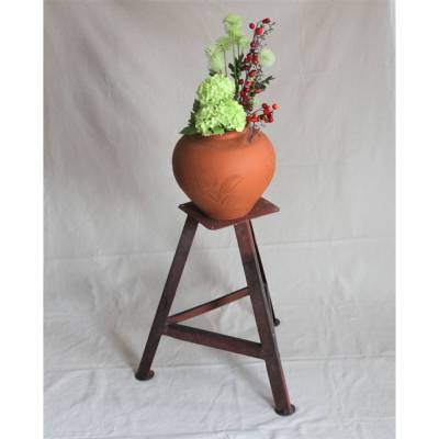 dreibeiniger Vintage Werkstatthocker Tripod