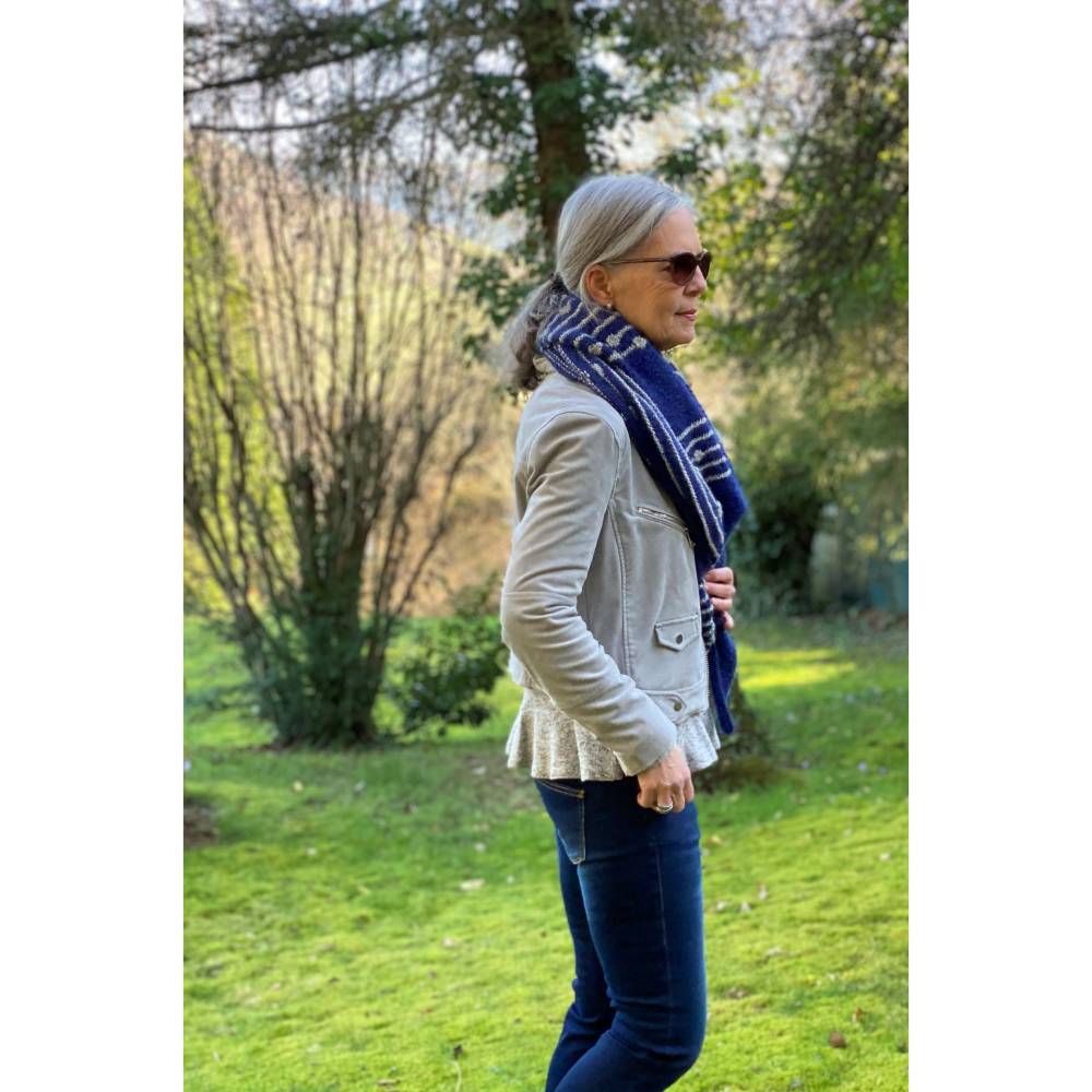 Strickanleitung Lizas Tuch Silver Dots Bild 7