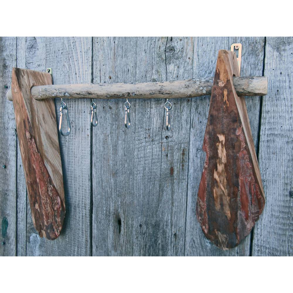 Handtuchhalter, einzigartige Garderobe, Unikat, Besonderheit,  Upcycling, Einzigartige Hakenleiste aus Treibholz, Buchen Bild 9