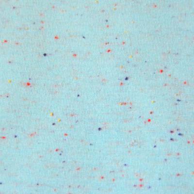 Sweat Melange Tweed hellblau aqua 50 x 150 cm Stoff Nähen Hoodie  