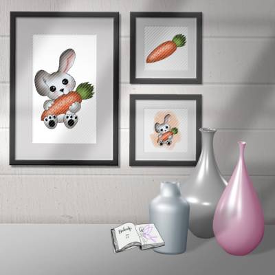 Digiset und Plott Hase Hoppla