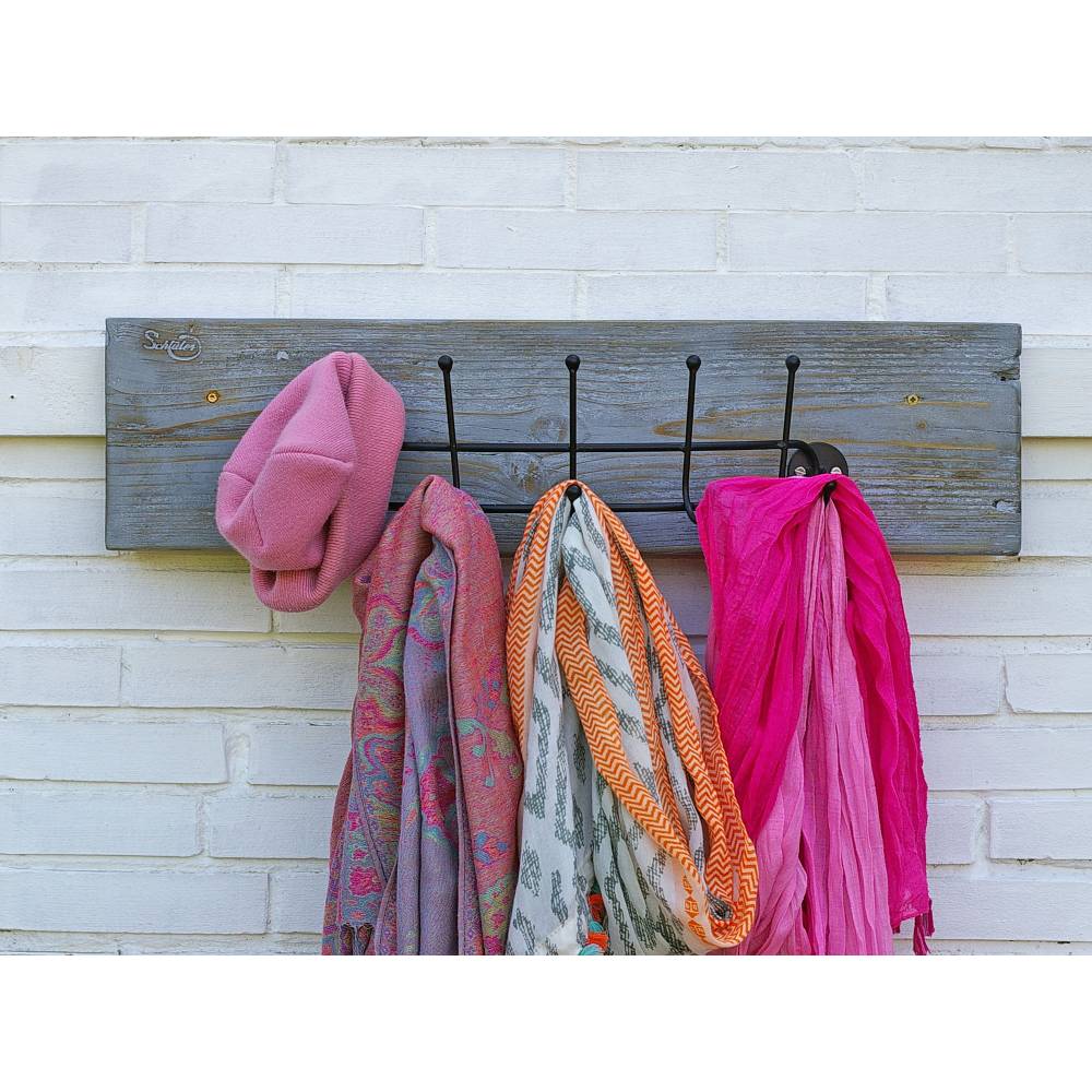 Garderobe Treibholz, Upcycling, Flurgarderobe Treibholz, Hakenleiste, Hakenbrett zum Aufhängen auffällig originell Bild 1