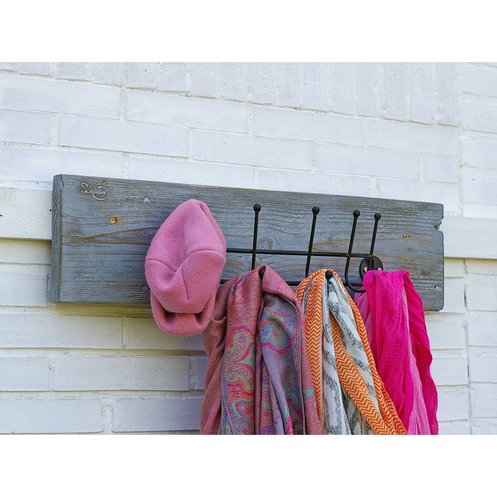 Garderobe Treibholz, Upcycling, Flurgarderobe Treibholz, Hakenleiste, Hakenbrett zum Aufhängen auffällig originell Bild 10