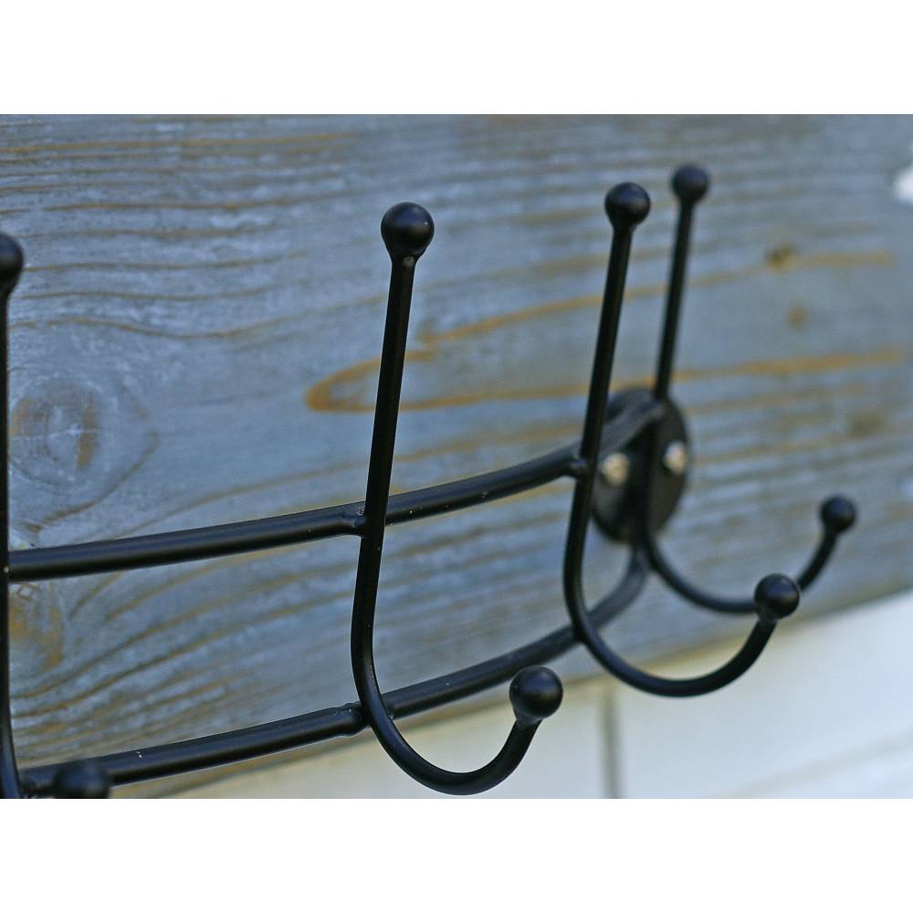 Garderobe Treibholz, Upcycling, Flurgarderobe Treibholz, Hakenleiste, Hakenbrett zum Aufhängen auffällig originell Bild 2