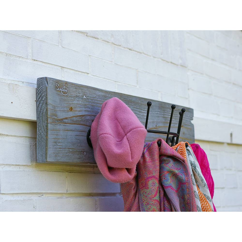 Garderobe Treibholz, Upcycling, Flurgarderobe Treibholz, Hakenleiste, Hakenbrett zum Aufhängen auffällig originell Bild 9