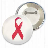 AIDS Schleife Button 3 Größen zur Wahl