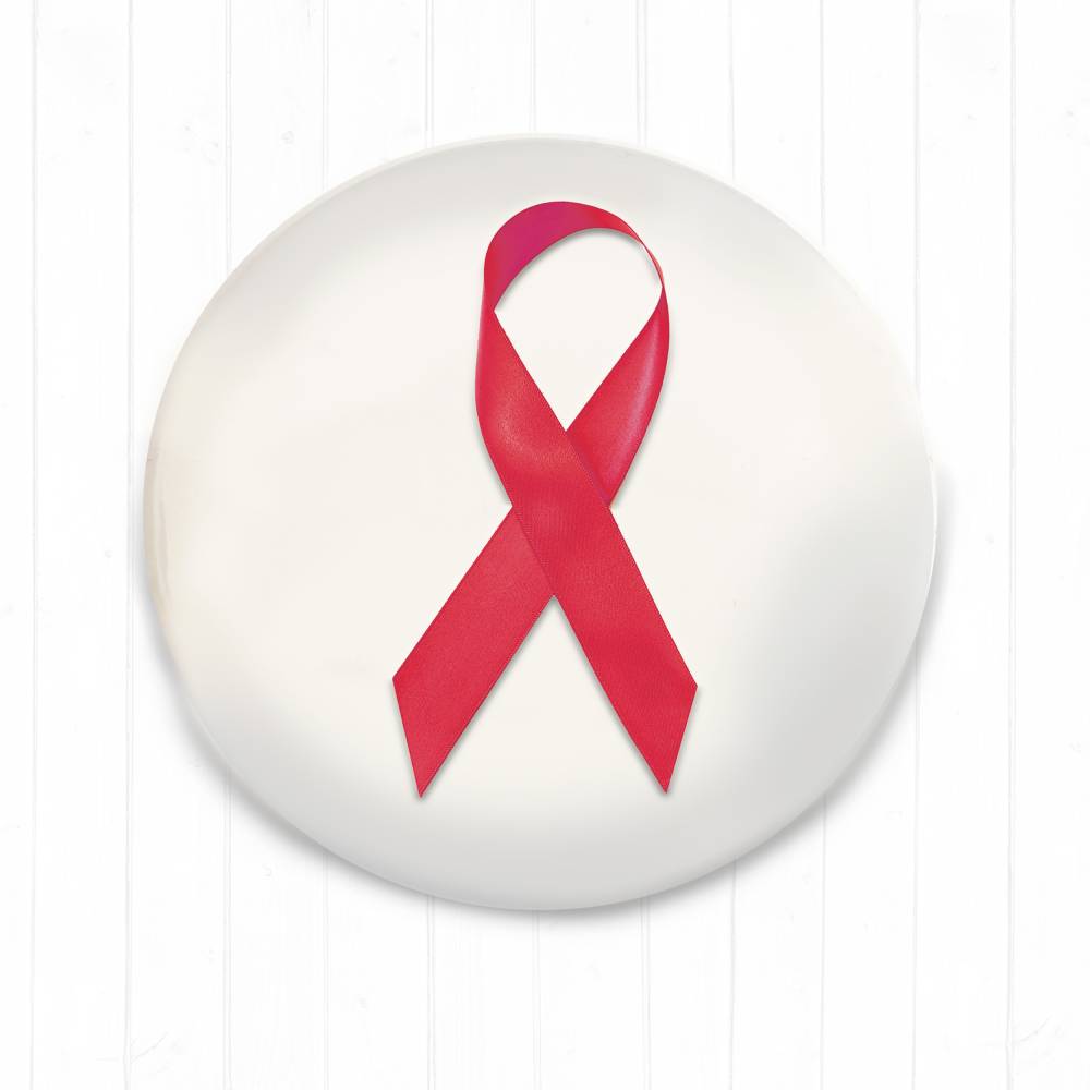 AIDS Schleife Button 3 Größen zur Wahl Bild 2