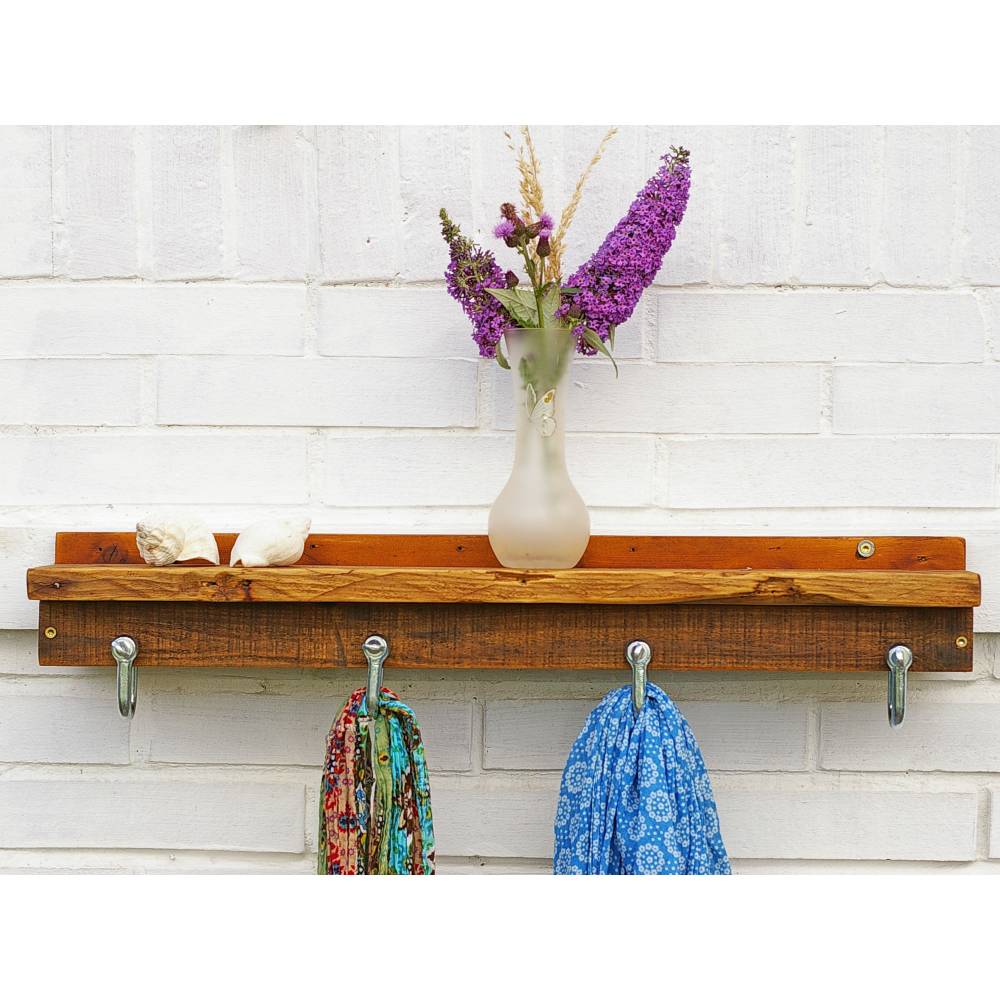 Orginelle Hakenleiste, originell, nachhaltige Wohndeko, Wanddeko, Garderobe aus Treibholz Bild 1
