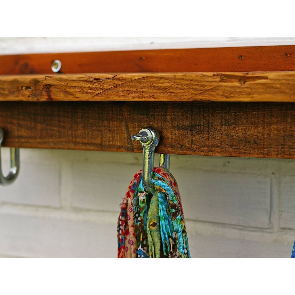 Orginelle Hakenleiste, originell, nachhaltige Wohndeko, Wanddeko, Garderobe aus Treibholz Bild 3