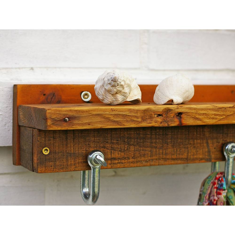 Orginelle Hakenleiste, originell, nachhaltige Wohndeko, Wanddeko, Garderobe aus Treibholz Bild 7