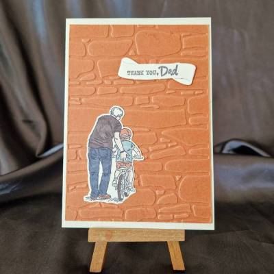 Vatertag - Thank you Dad - Vater und Sohn - Geburtstagskarte