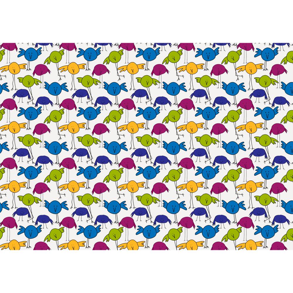 Endlosmuster für Stoffe - Patterndesign - Nahtlosmuster -digitale Datei -Piepmatz - Farbe  001  png Bild 2