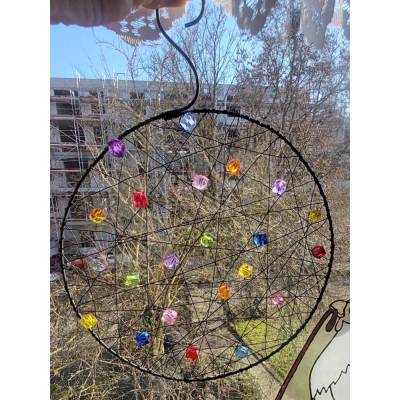 Sonnenfänger / Suncatcher Fensterschmuck Fensterdeko 18 cm Durchmesser