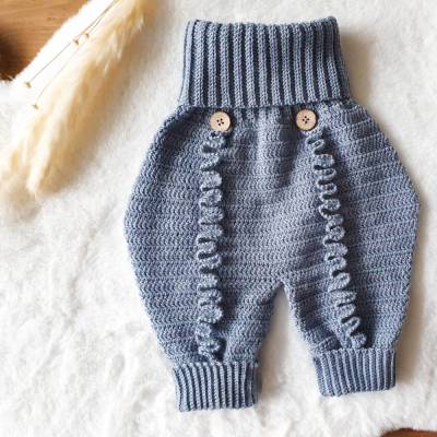 Häkelanleitung für Baby-Pumphose ,,Robin