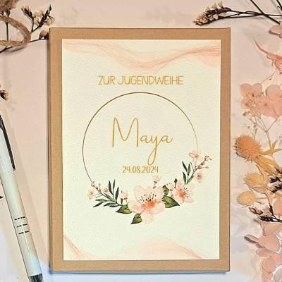 Kommunionsgeschenk Mädchen personalisiert – Geldgeschenk & Geschenkbox zur Erstkommunion