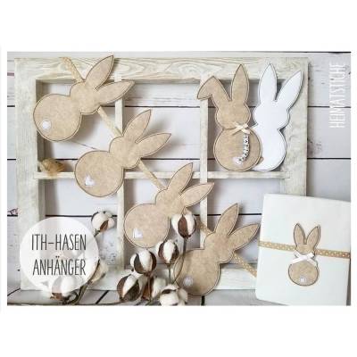 ITH 10x10 13x18 Hase Anhänger - Stickdatei Spar Set