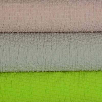 Crash Webware Rayon sandfarben apfelgrün und zartrosa 50 cm x 137 cm knitterfrei Bügelfrei Stoff nähen