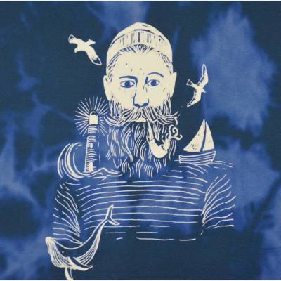 French Terry Sweat Panel Ocean Boy Seemann Wal  ca. 73 x 145 cm HILCO dehnbar