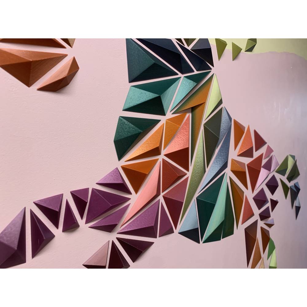 stl 3mf Pferd/Einhorn geometrisch 3D Druck Datei Download Bild 8