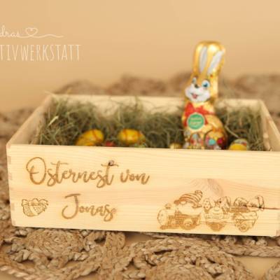 Osternest, Osterkiste, Osterdekoration, Ostergeschenk, Geschenk Ostern, Kiste zu Ostern