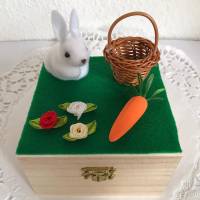 Geldgeschenk Ostern Kinder Mann Frau verpacken Holzbox Osterhase Mädchen Junge Geld verschenken Gutschein