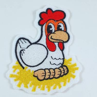 Huhn Applikation, Aufnäher