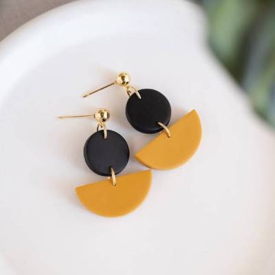 Polymer Clay Ohrringe | GAIA | Ton Ohrringe | Statement Ohrringe | handgefertigt | Geschenk Freundin | Ohrschmuck