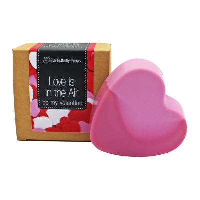Naturseife "Love is in the Air" | Herz Seife, Pfirsich, Zitrone, Orange, Mango und Moschus